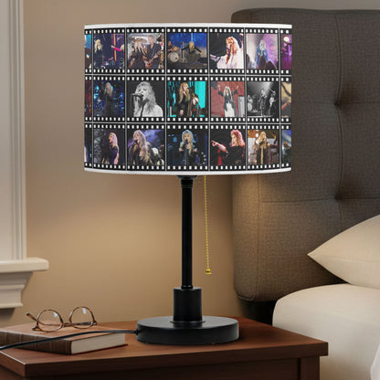 Stevie Nicks Table Lamp – Live Concert Filmstrip Collage Rock Legend Fan Decor