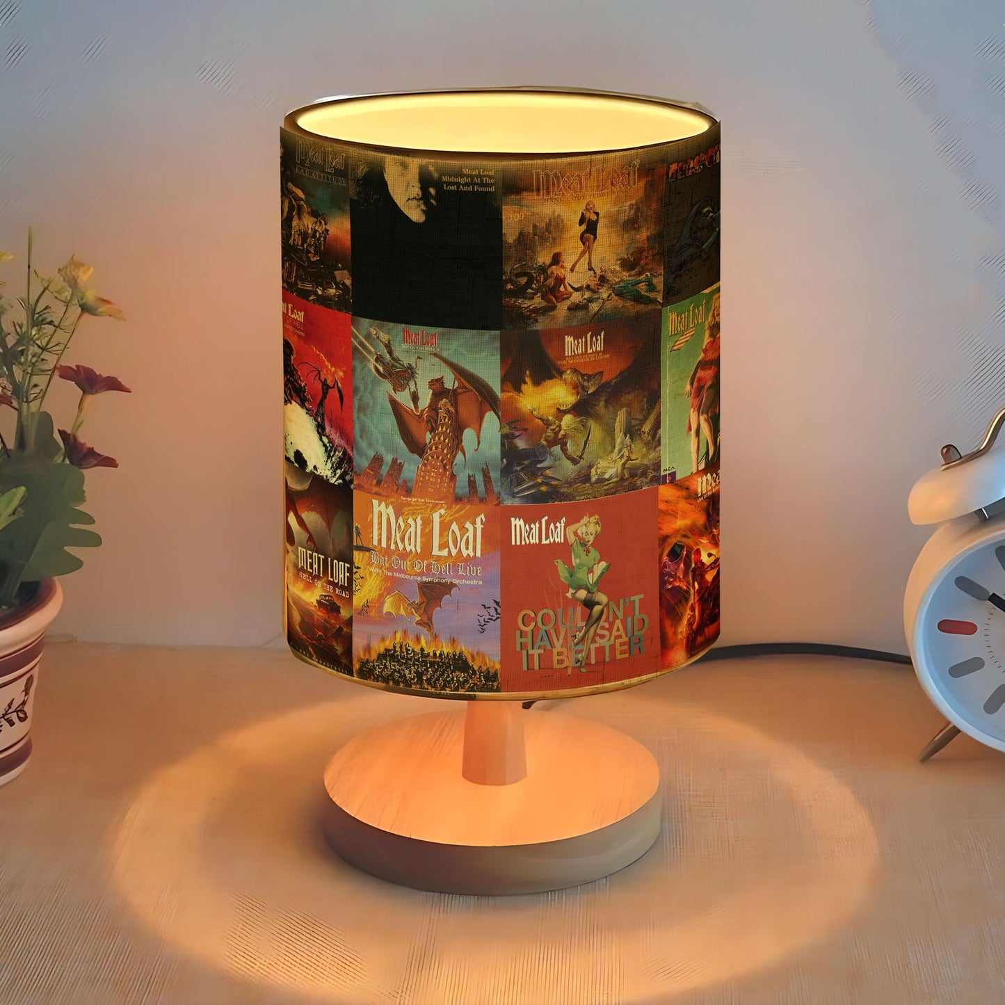 Meat Loaf Album Art Fabric Lamp – Rock Opera Glow ????