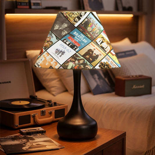 The Beatles Table Lamp – Cylinder & Pyramid Design Music Decor