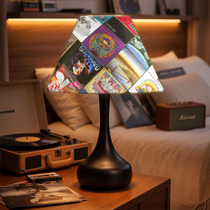 Grateful Dead Table Lamp – Classic Album Cover Collage Psychedelic Rock Fan Decor