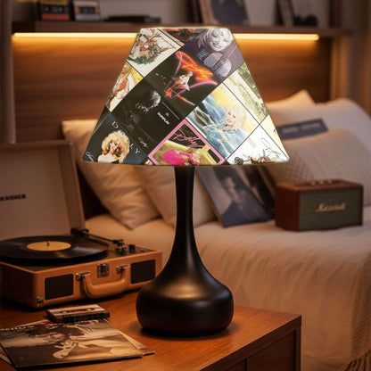 Dolly Parton Album Cover Table Lamp – Cylinder & Pyramid Design Music Decor