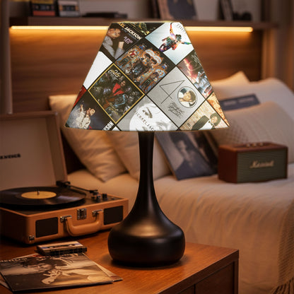 Michael Jackson Table Lamp – Iconic Album Cover Collage Pop Legend Decor