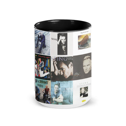 Sting Accent Mug – Iconic Album Cover Collage Gift