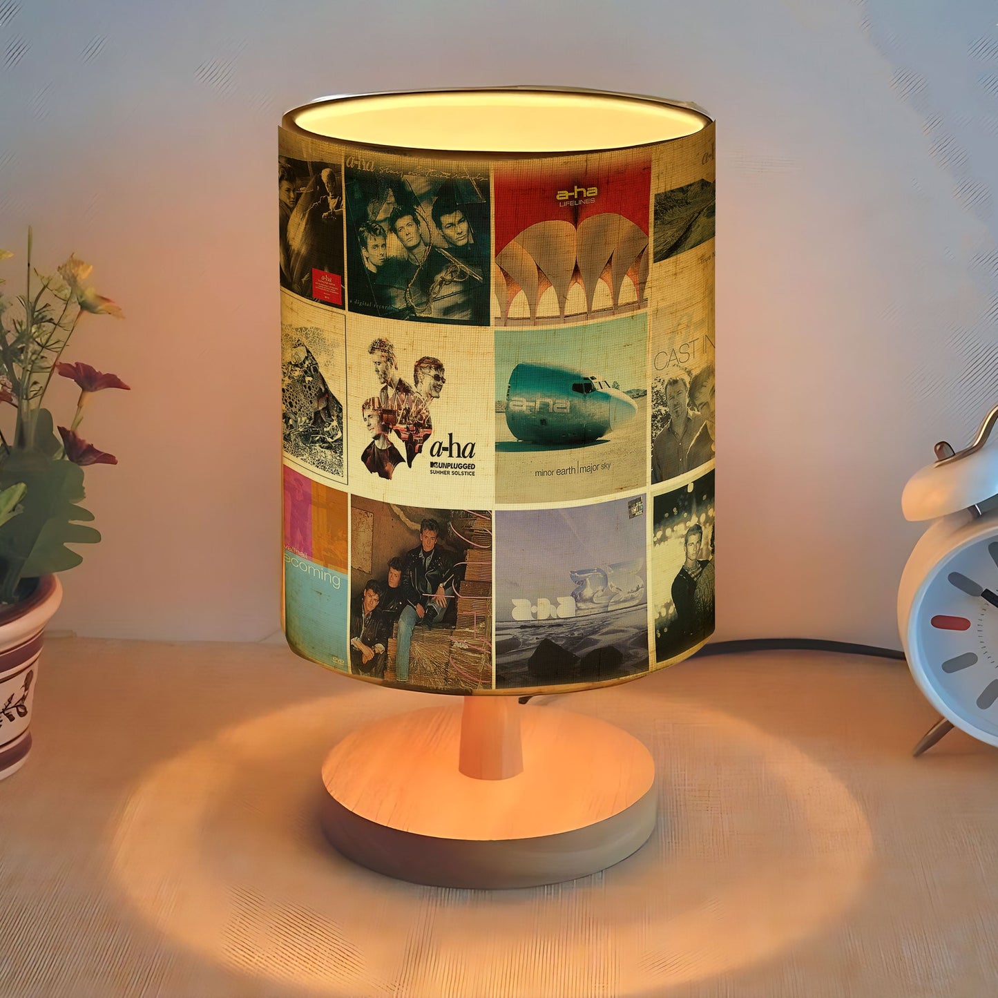 A-ha Album Art Fabric Lamp – Relive the Magic of the ’80s