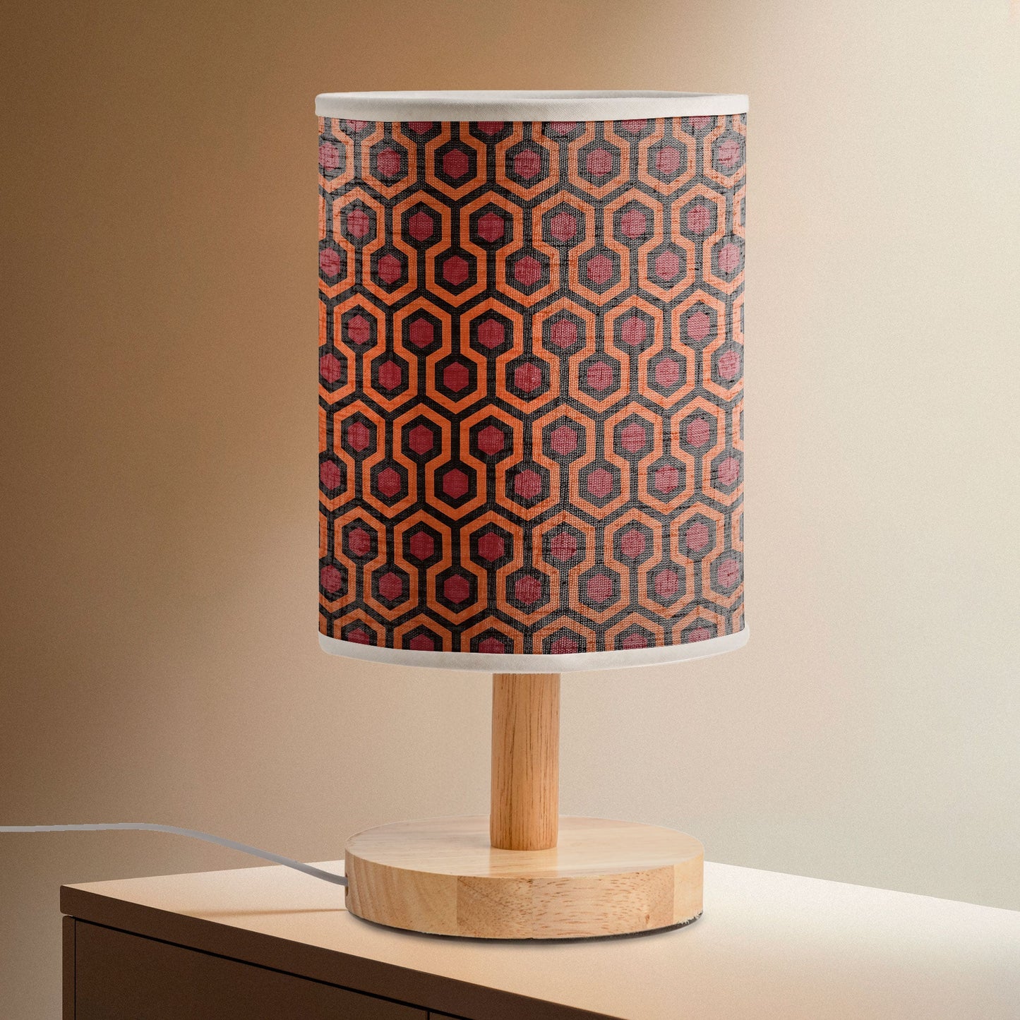 The Shining Overlook Hotel Pattern Fabric Lamp