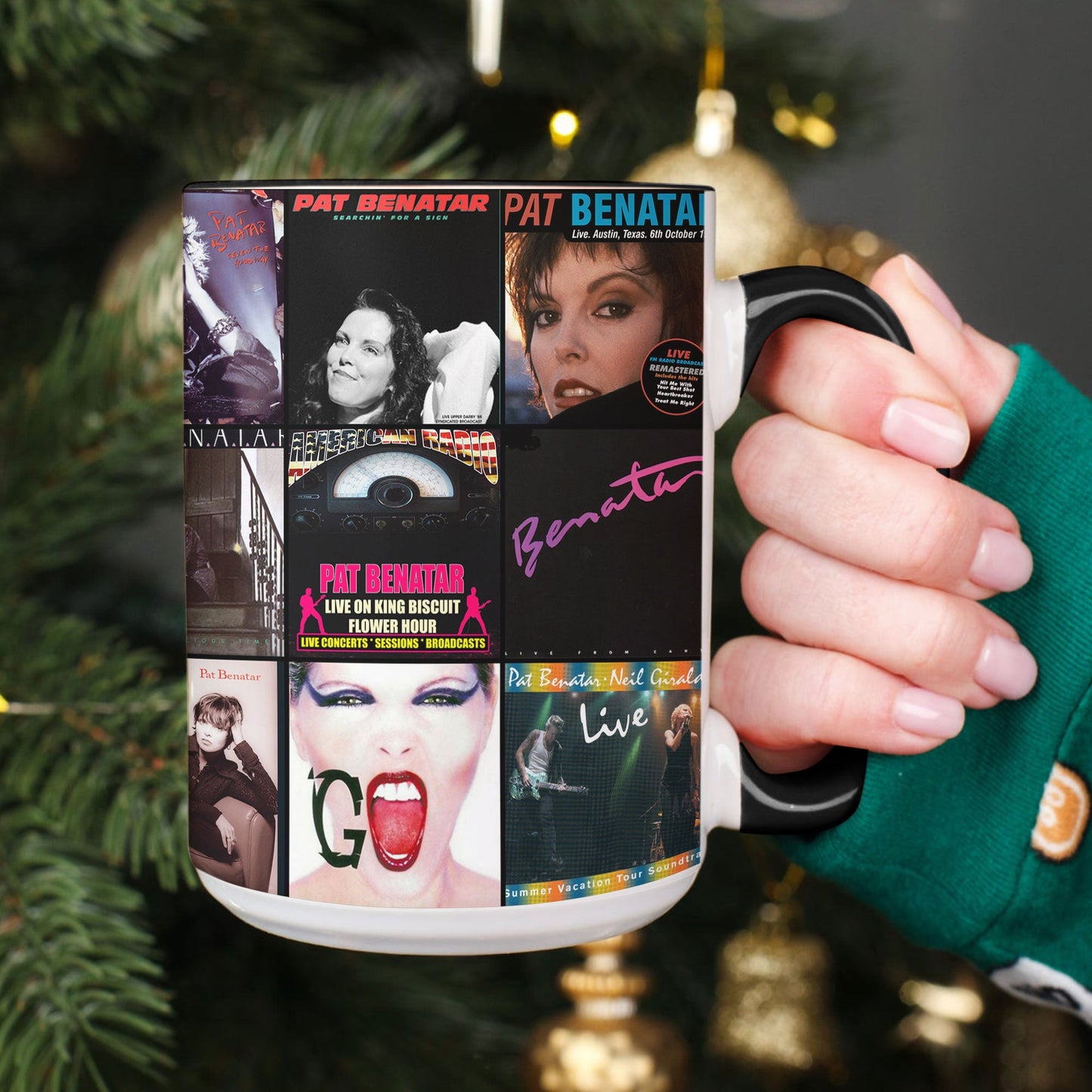 Pat Benatar Accent Mug – Album Cover Collage Gift