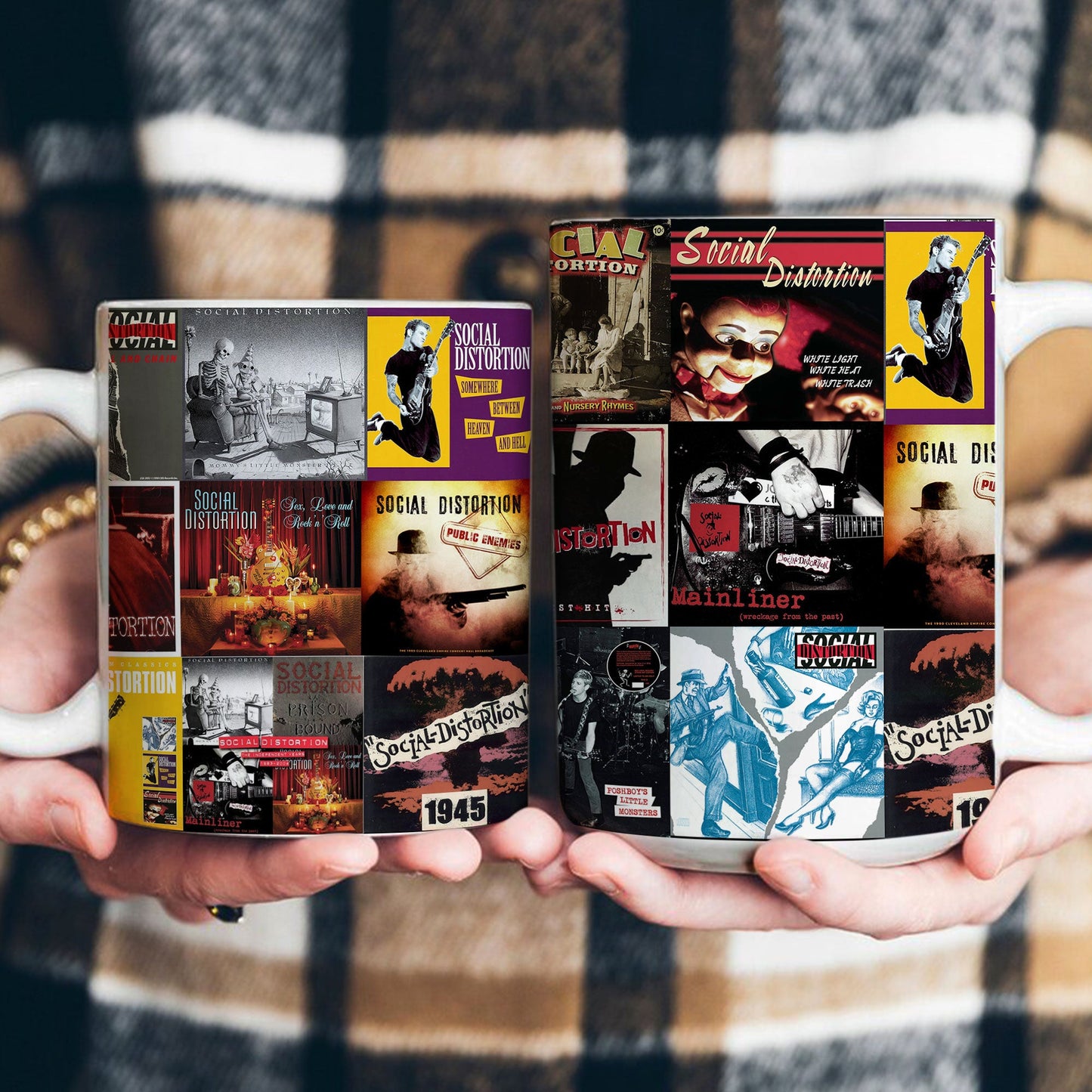Social Distortion Accent Mug – Album Cover Collage Gift