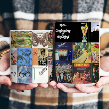 The Hollies Accent Mug – Classic Harmony-Rock Album Collage Gift