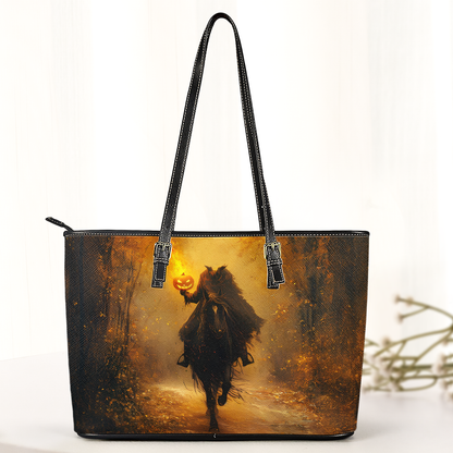 Dark elegance meets spooky legend in this bold Leather Handbag & Wallet Set