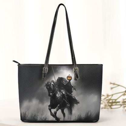 Headless Horseman Halloween Leather Handbag & Wallet Set – Gothic Horror Style