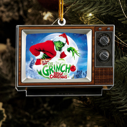 The Grinch Acrylic Ornament – Classic Christmas Movie TV Keepsake