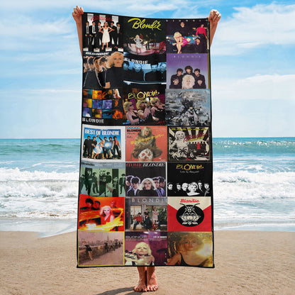 Blondie Beach Towel – Album Cover Collage Classic Rock Towel