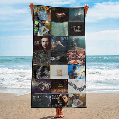 Hozier Beach Towel – Album Cover Collage Indie Rock Towel