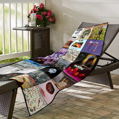 Deep Purple Beach Towel – Album Cover Collage Classic Rock Towel