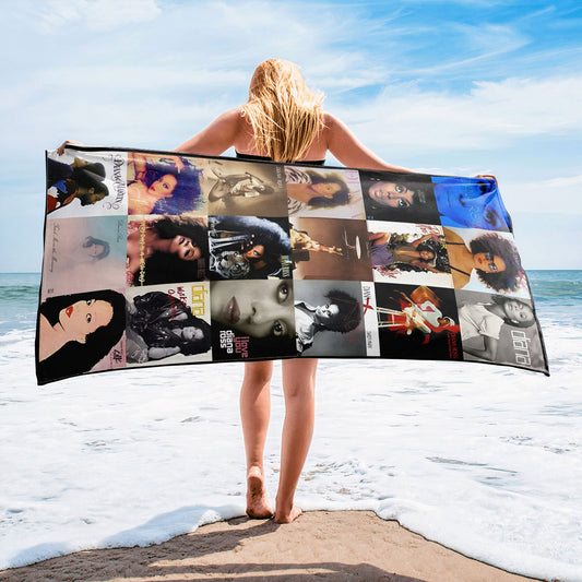 Diana Ross 2 Beach Towel – Album Cover Collage Classic Pop And Rock Towel
