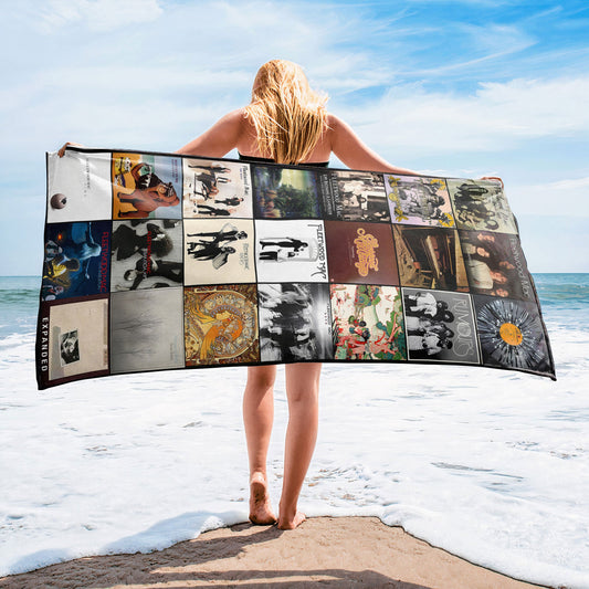 Fleetwood Mac Beach Towel – Album Cover Collage Classic Rock Towel
