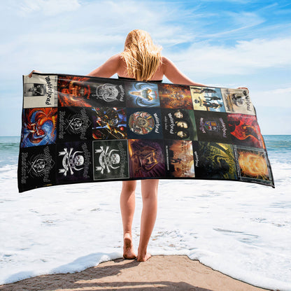 Motörhead Beach Towel – Album Cover Collage Classic Rock Towel