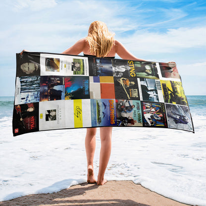 Sting Beach Towel – Album Cover Collage Classic Rock Towel