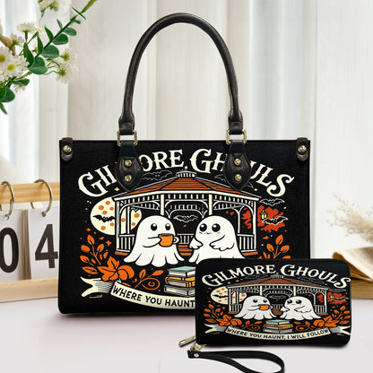 Gilmore Ghouls Leather Halloween Tote & Wallet Set – Spooky Cute Fall Vibes