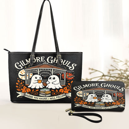 Gilmore Ghouls Leather Halloween Tote & Wallet Set – Spooky Cute Fall Vibes
