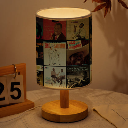 Louis Armstrong Album Cover Lamp – Classic Jazz Heritage Table Light