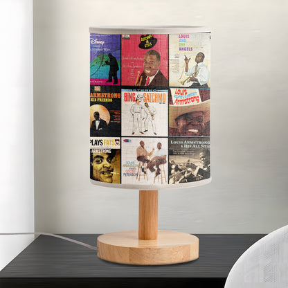 Louis Armstrong Album Cover Lamp – Classic Jazz Heritage Table Light
