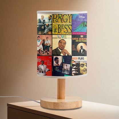 Louis Armstrong Album Cover Lamp – Classic Jazz Heritage Table Light