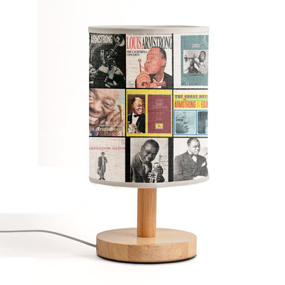 Louis Armstrong Album Cover Lamp – Classic Jazz Heritage Table Light