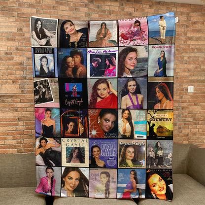 Crystal Gayle Sherpa Blanket – A Classic Country Legend Tribute for Cozy Nights