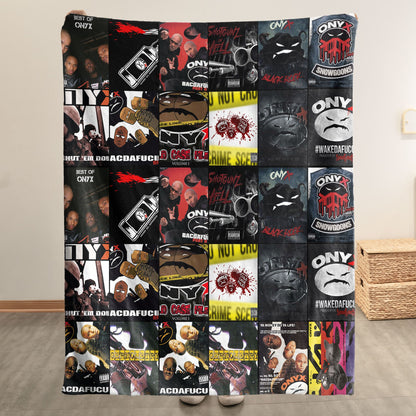 Onyx Sherpa Blanket – A Gritty, Old-School Hip-Hop Tribute for Real Fans