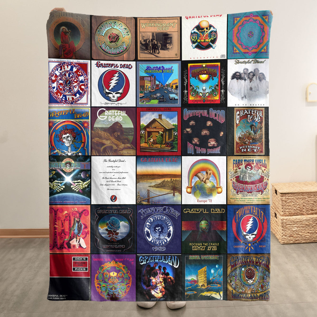 Grateful Dead Sherpa Blanket – A Psychedelic Journey in Every Stitch