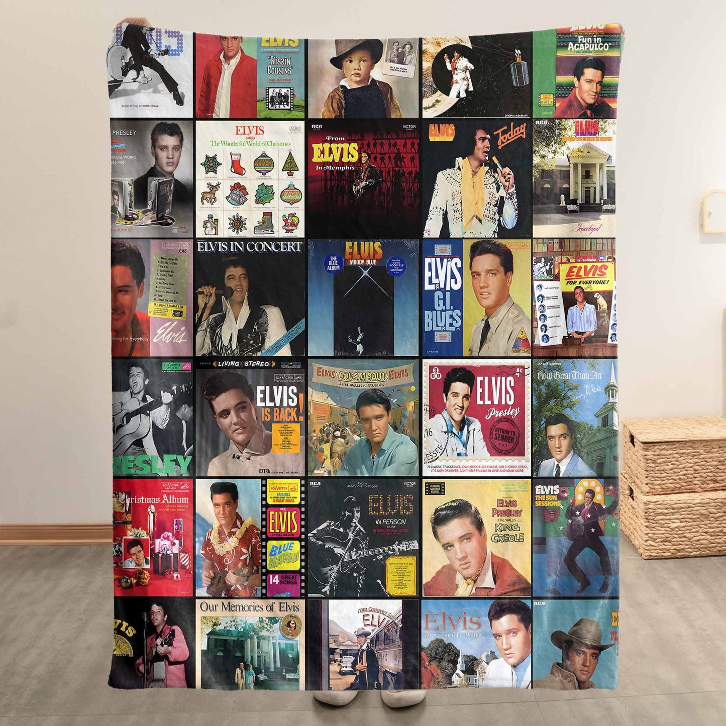 Elvis Presley Sherpa Blanket – A Cozy Tribute to the King of Rock ’n’ Roll