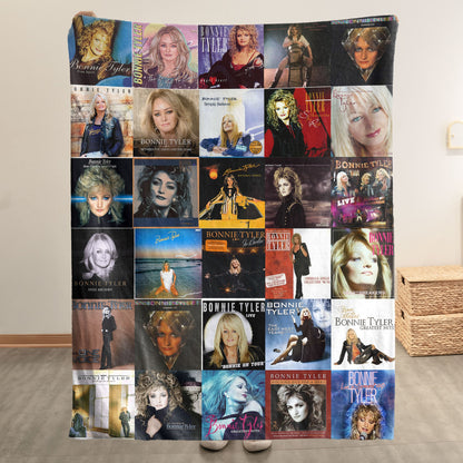 Bonnie Tyler Sherpa Blanket – A Timeless Tribute to a Rock Icon