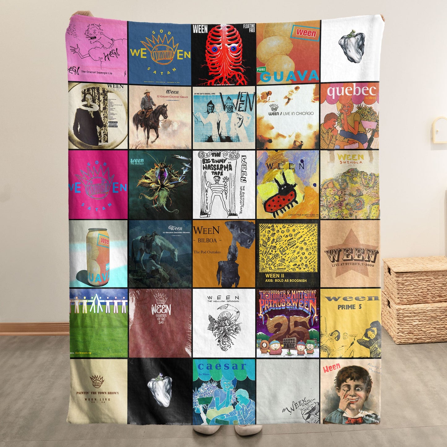 Ween Sherpa Blanket – A Nostalgic Trip Through Every Era