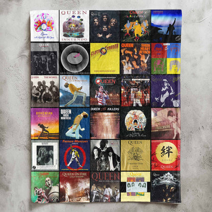 Queen Sherpa Blanket – A Royal Tribute to Legendary Albums