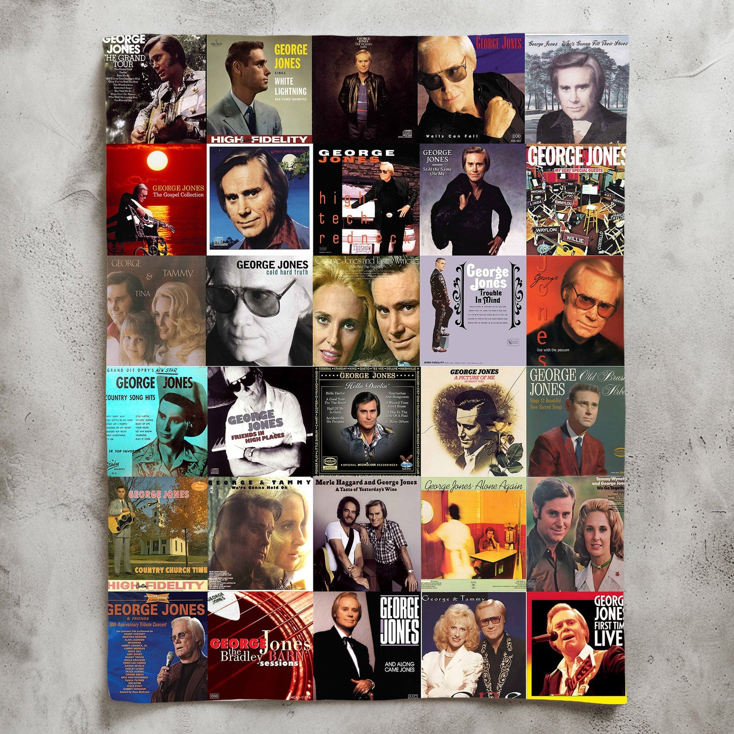 George Jones Sherpa Blanket – A Country Legend Remembered
