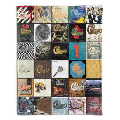 Chicago Sherpa Blanket – A Timeless Tribute to Classic Rock Legends