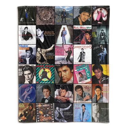 Shakin’ Stevens Sherpa Blanket – A Retro Rock ’n’ Roll Tribute for True Fans