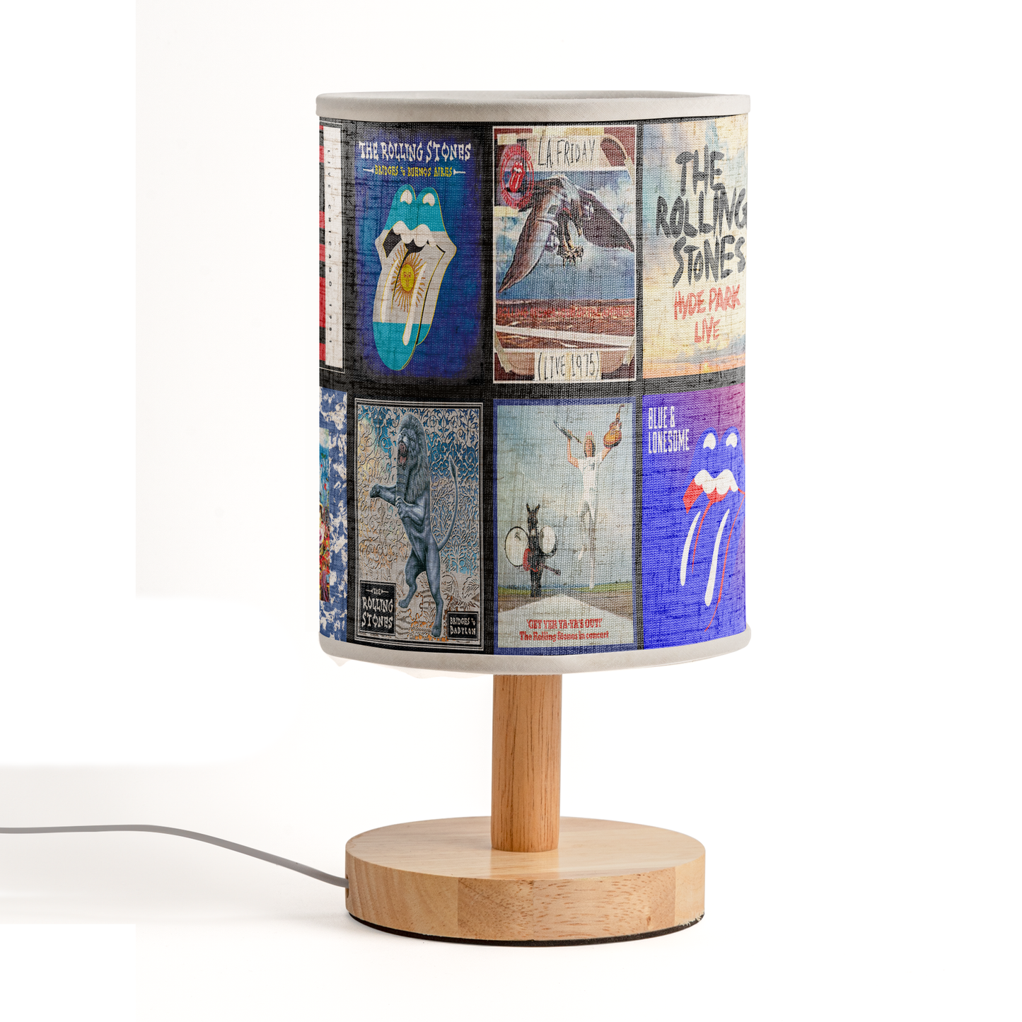 The Rolling Stones Album Cover Fabric Lamp – Rock & Roll Home Décor