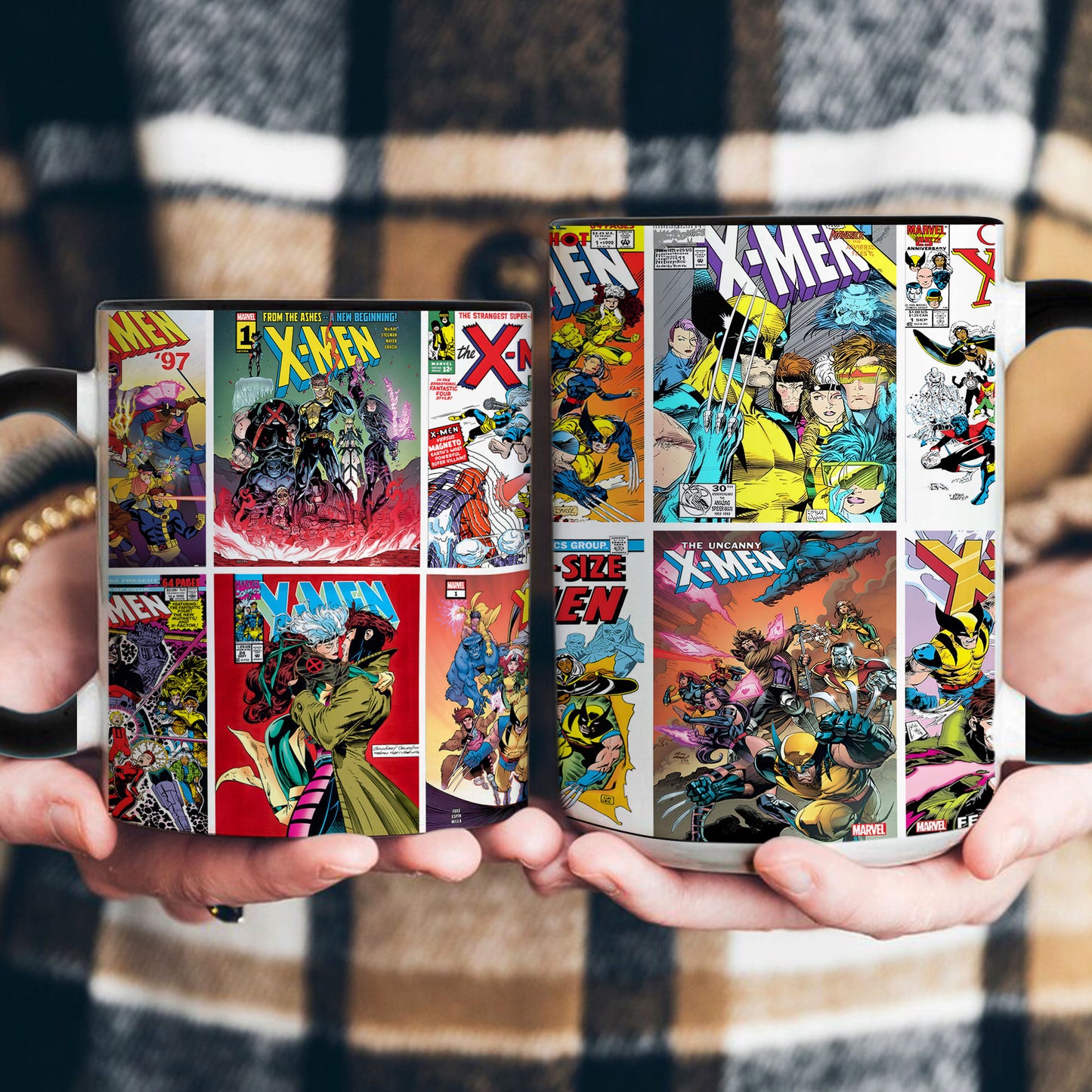 🦸‍♂️ Superman Comic Covers Accent Mug – Classic DC Comics Coffee Mug