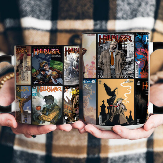 Hellblazer Comic Mug – John Constantine Dark Fantasy Coffee Mug with Black Handle