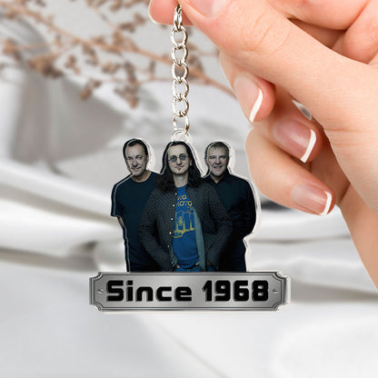 Rush Since 1968 Acrylic Keychain – Double-Sided Print Classic Rock Band Fan Gift
