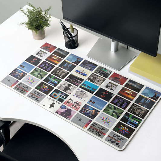 Depeche Mode Album Collage Print Desk Mat – Non-slip Office Gift Keyboard Pad Birthday Gift For Music Lovers