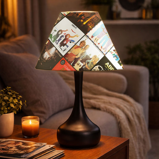 ABBA Table Lamp – Cylinder & Pyramid Design Music Decor
