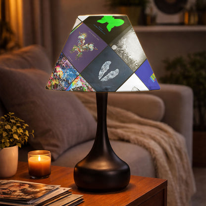 Coldplay Album Collage Table Lamp – Modern Rock Music Decor