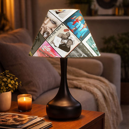 Lady Gaga Table Lamp – Cylinder & Pyramid Design Music Decor