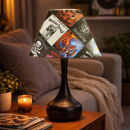 Motörhead Table Lamp – Cylinder & Pyramid Design Heavy Metal Decor