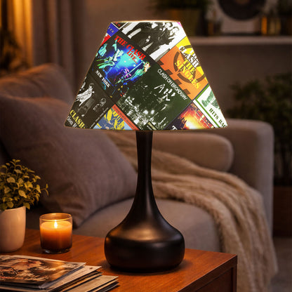 The Clash Table Lamp – Cylinder & Pyramid Design Music Decor