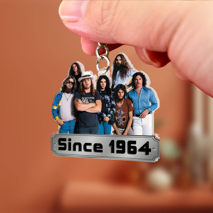 Lynyrd Skynyrd Since 1964 Acrylic Keychain – Double-Sided Print Rock Band Fan Gift