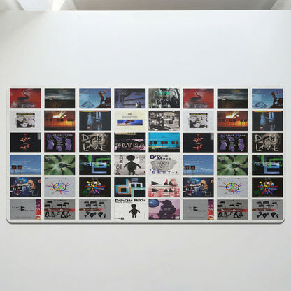 Depeche Mode Album Collage Print Desk Mat – Non-slip Office Gift Keyboard Pad Birthday Gift For Music Lovers